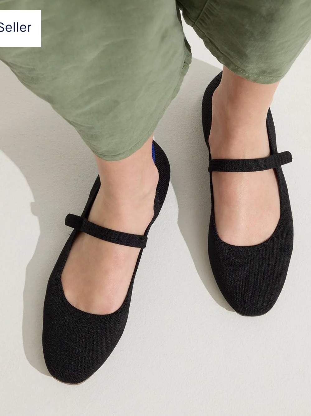 ROTHYS square toe Mary Jane flats